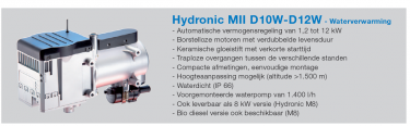 Eberspächer Hydronic M II Waterverwarming D 10 W. 24 Volt. Diesel